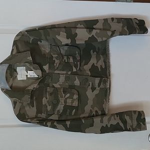 NWT Cropped Camo Jacket